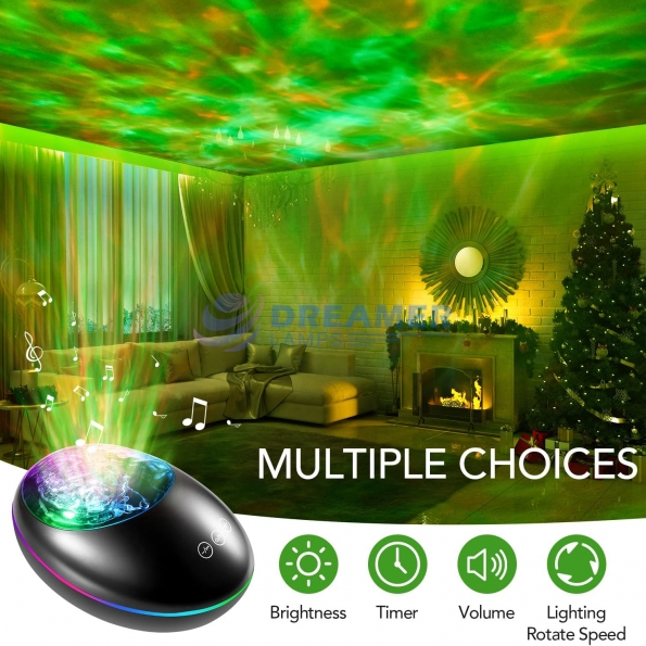Galaxy Room Projector White/Black/Wood Grain Style for Bedroom,AUTO Timer Lights for Bedroom, Christmas Gifts