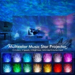 Light Projector for Room White Gray Galaxy Lamp for Kids Adults Game Room, Ceiling, Room Decor