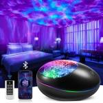 Galaxy Room Projector White/Black/Wood Grain Style for Bedroom,AUTO Timer Lights for Bedroom, Christmas Gifts