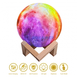 3D Moon Lamp Painted Lights